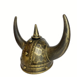 Mannequins: Viking Helmet Medieval Viking Horned Hat Warrior Costume Hat Cosplay-Golden Black
