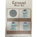 Musical Toys: Blue Music Box Musical Carousel Horse LED Carousel Toy Child Birthday Xmas Gift