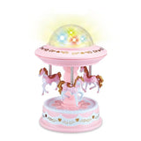 Board Games: Pink Music Box Musical Carousel Horse LED Carousel Toy Child Birthday Xmas Gift