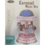 Board Games: Pink Music Box Musical Carousel Horse LED Carousel Toy Child Birthday Xmas Gift