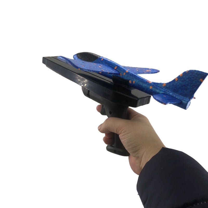 Christmas Decorations: 2x Ejection Foam Plane Toy Outdoor Sport with Light Safe for Children Birthday Gift