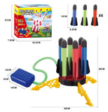 Air Power Foam Rocket Shoot Up Stomp Launcher Kids Outdoor Activities Toys