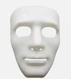 2x Robot Plain Mask Purge Style Halloween Scary Ghost Blank Mask Unisex - 2x White