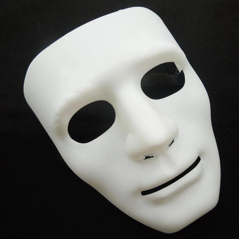 Baby & Toddler Clothing: 2x Robot Plain Mask Purge Style Halloween Scary Ghost Blank Mask Unisex - 2x White