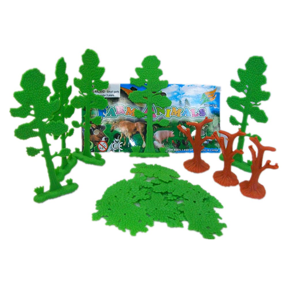 Building Toys: Toy Farm trees 8 Pcs