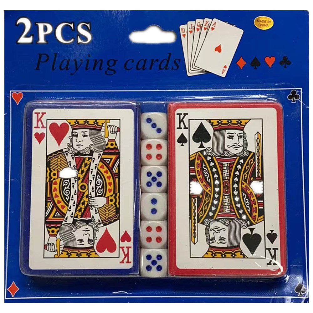 Card Games: 2 Poker card with 6 dices