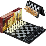 Board Games: Chess game set with magnet box - Gold and Silver
