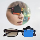 Camera Accessories: ISSF Flip-Up Eyeshield Sport Shooting Eye Shield Aim Blocker Targeting Sight Cover Blinding - Blue-Horizontal 4x3cm