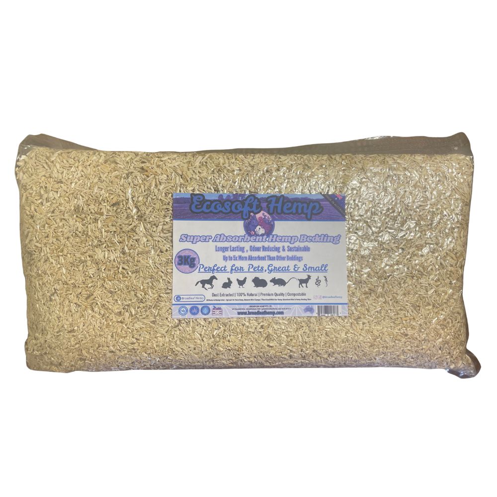 Farm Equipment: Ecosoft Hemp Bedding For Small Animal & Chickens 3kg | Vital Habitat