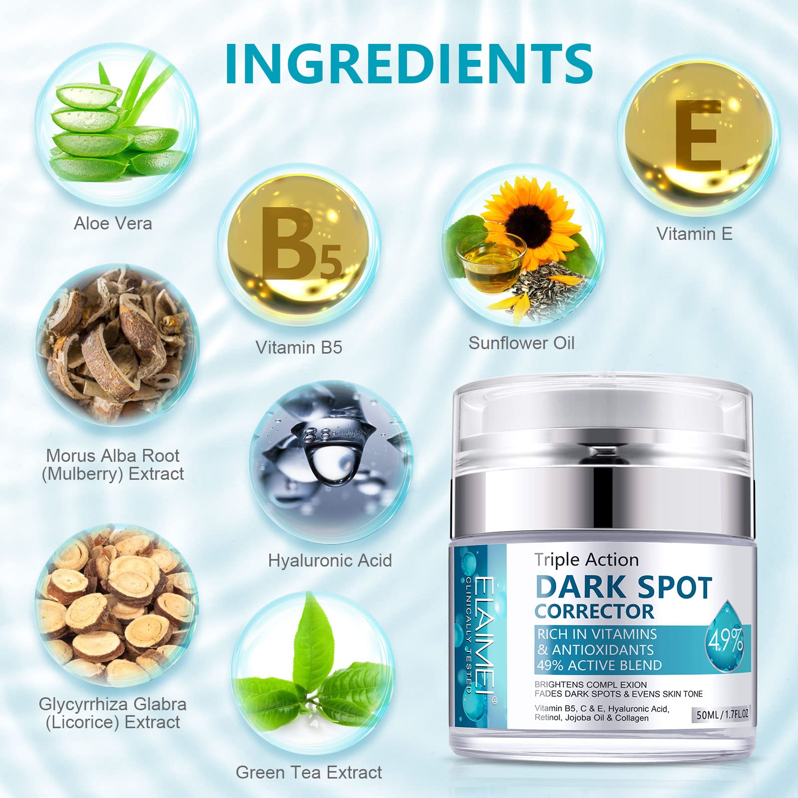 Facial Lotions & Moisturisers: Age Spot Cream | Fades Freckles & Skin Pigmentation | Dark Spot Corrector for Even Skin Tone