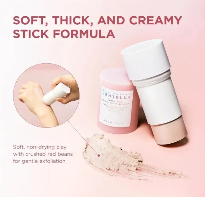 2 x SKIN1004 Madagascar Centella Poremizing Quick Clay Stick Mask 27g