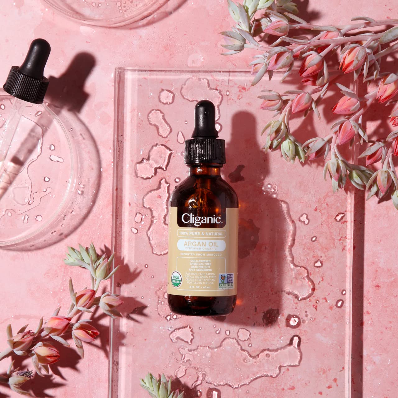 Massage Oils: ✨ 100% Pure Moroccan Argan Oil  120ml for Hair, Face, & Skin