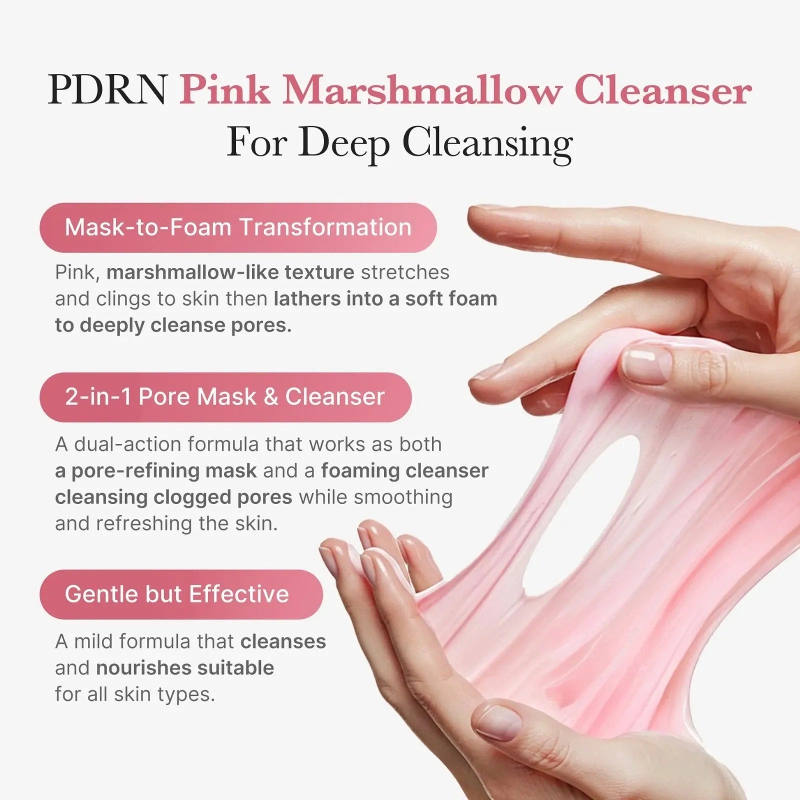 MEDICUBE PDRN Pink Niacinamide Whip Cleanser 120ml