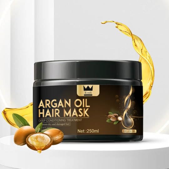 Massage Oils: Xiodi Argan Oil Hair Mask, 100% Pure Anti-Hairfall Dandruff Treatment