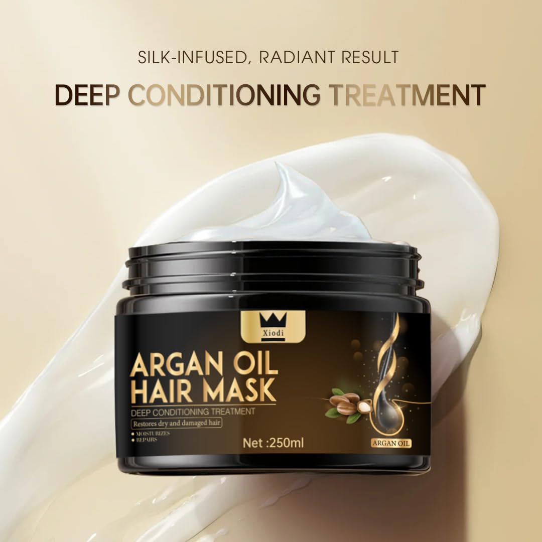 Massage Oils: Xiodi Argan Oil Hair Mask, 100% Pure Anti-Hairfall Dandruff Treatment