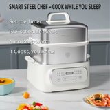 Rice Cookers & Steamers: Hoper Layer Multifunctional Three-layer Stainless Steel Steamer AU Modeal