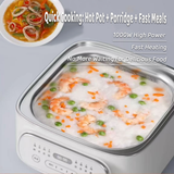 Rice Cookers & Steamers: Hoper Layer Multifunctional Three-layer Stainless Steel Steamer AU Modeal