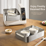 Rice Cookers & Steamers: Hoper Layer Electric Food Steamer 16L Large Capacity 10 Second Start 24H Timer Independent Water Tank