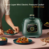 Rice Cookers & Steamers: Hoper Layer Mini Electric Pressure Cooker  HL-MP160 3-Cup Small Rice Cooker
