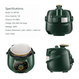 Rice Cookers & Steamers: Hoper Layer Mini Electric Pressure Cooker  HL-MP160 3-Cup Small Rice Cooker