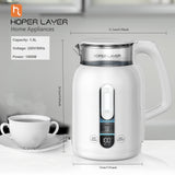 Kettles: Hoper Layer Insulation Electric Kettle 1.5L 1500W Water Boiler K15-G1