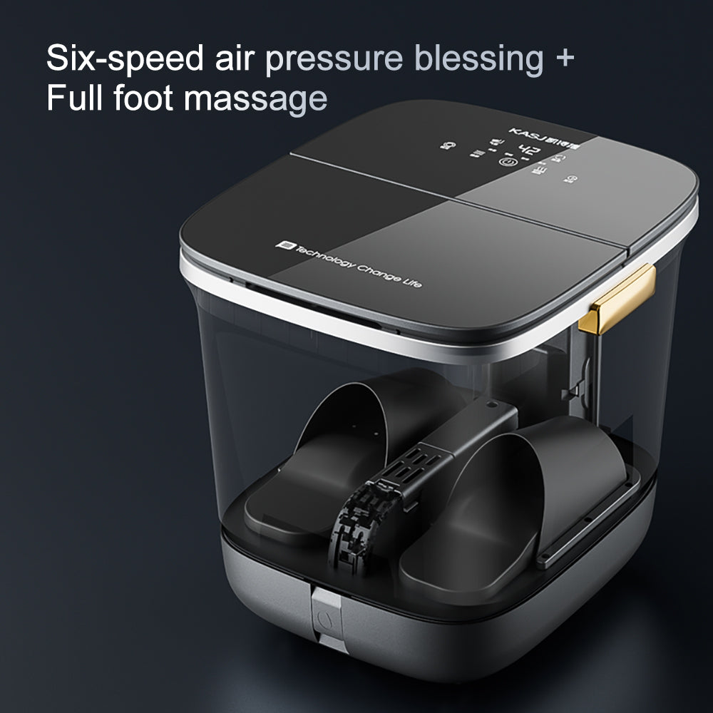Foot Care: Hoper Layer Foot SPA Airbag Squeezing Foot Bath Massager Dry and Wet Dual-use QN-01