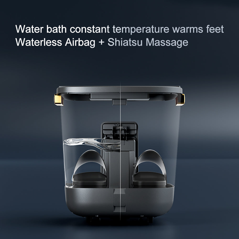 Foot Care: Hoper Layer Foot SPA Airbag Squeezing Foot Bath Massager Dry and Wet Dual-use QN-01