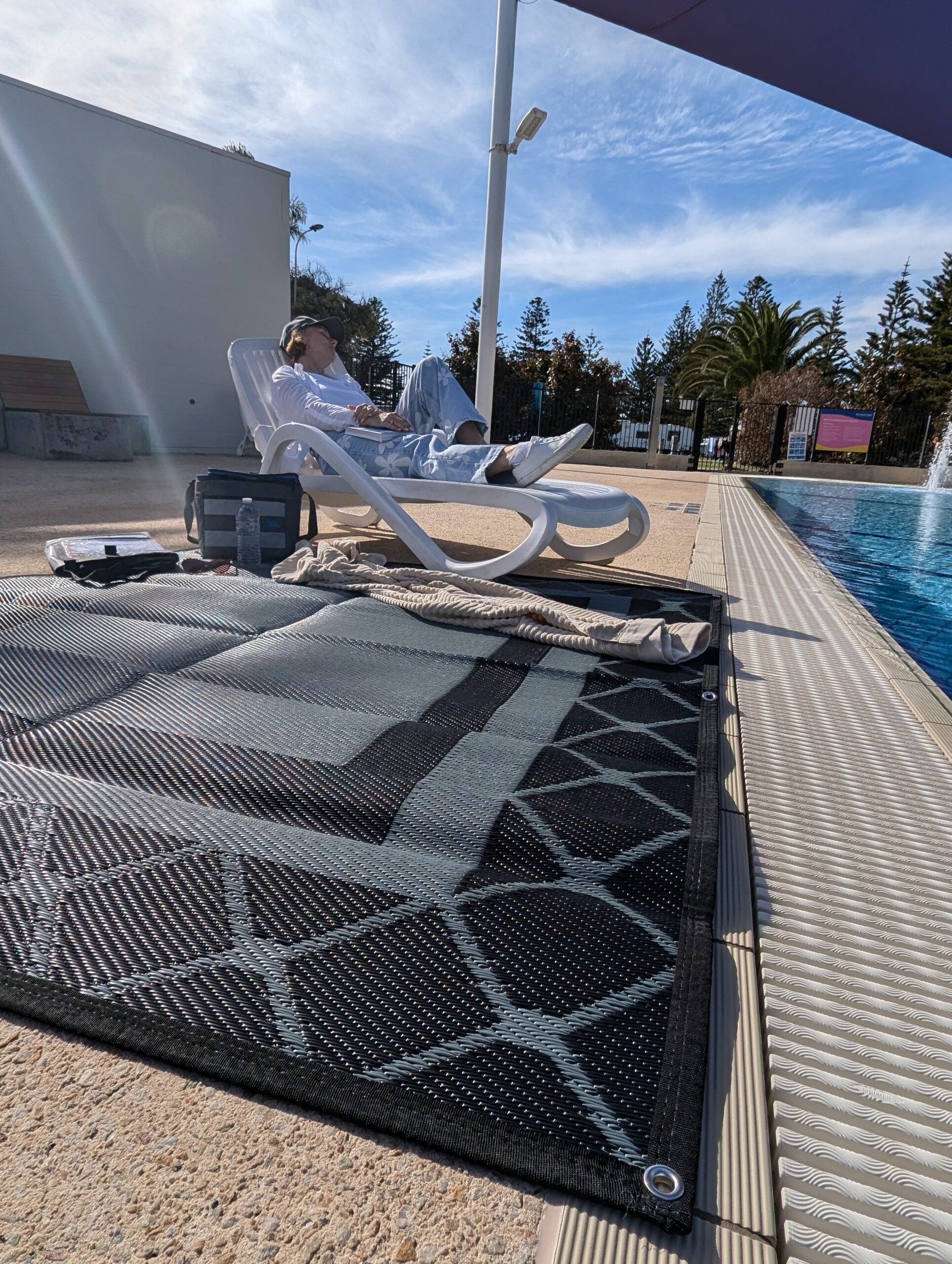 Caravan Accessories: Alfresco 1.8m x 1.8m Recycled Poly Camping Mat