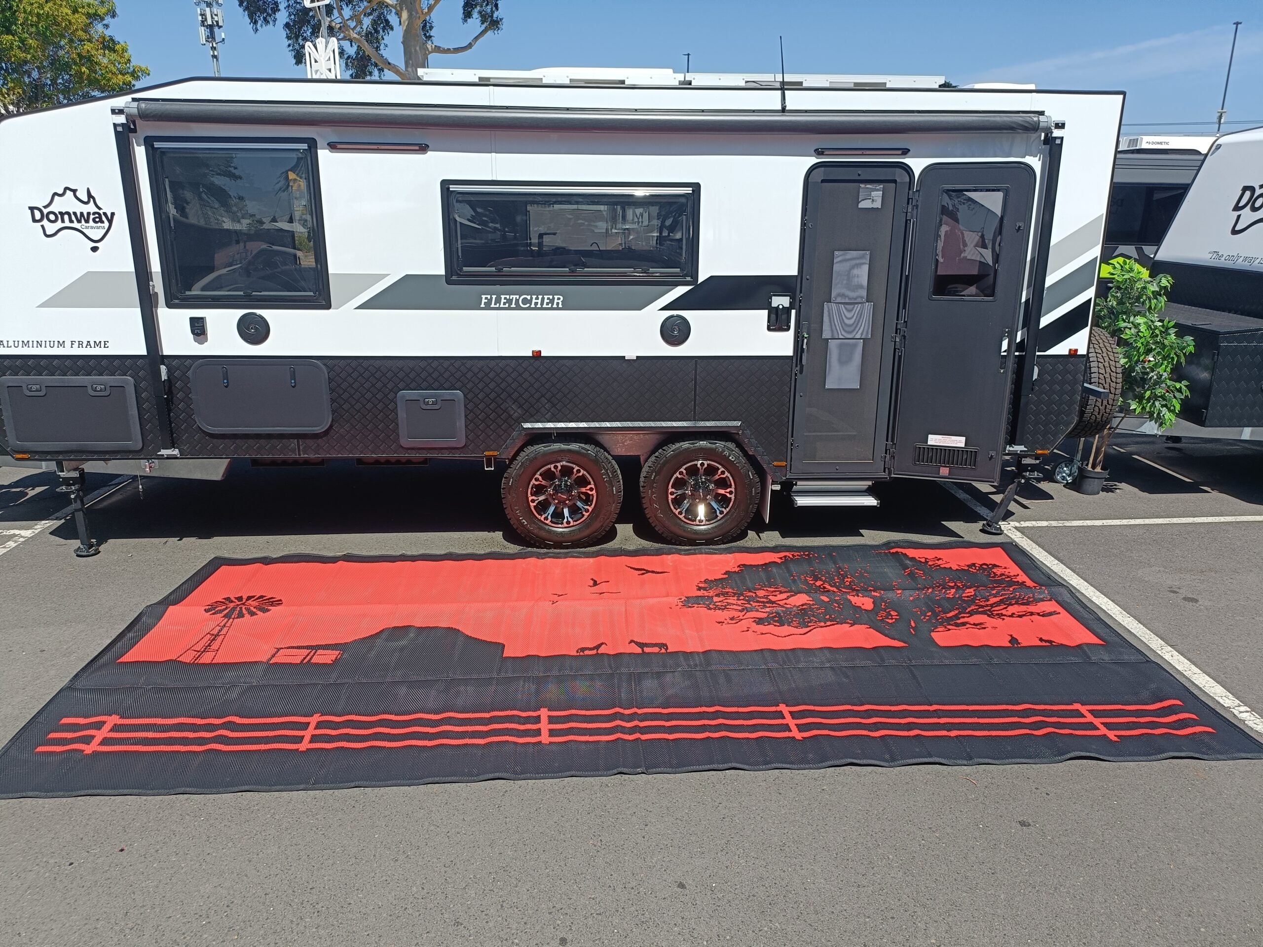 Caravan Accessories: Country Orange 5m x 2.4m recycled mat