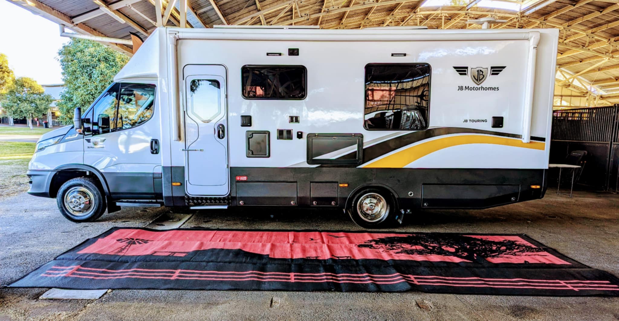 Caravan Accessories: Country Orange 6m x 2.4m recycled mat