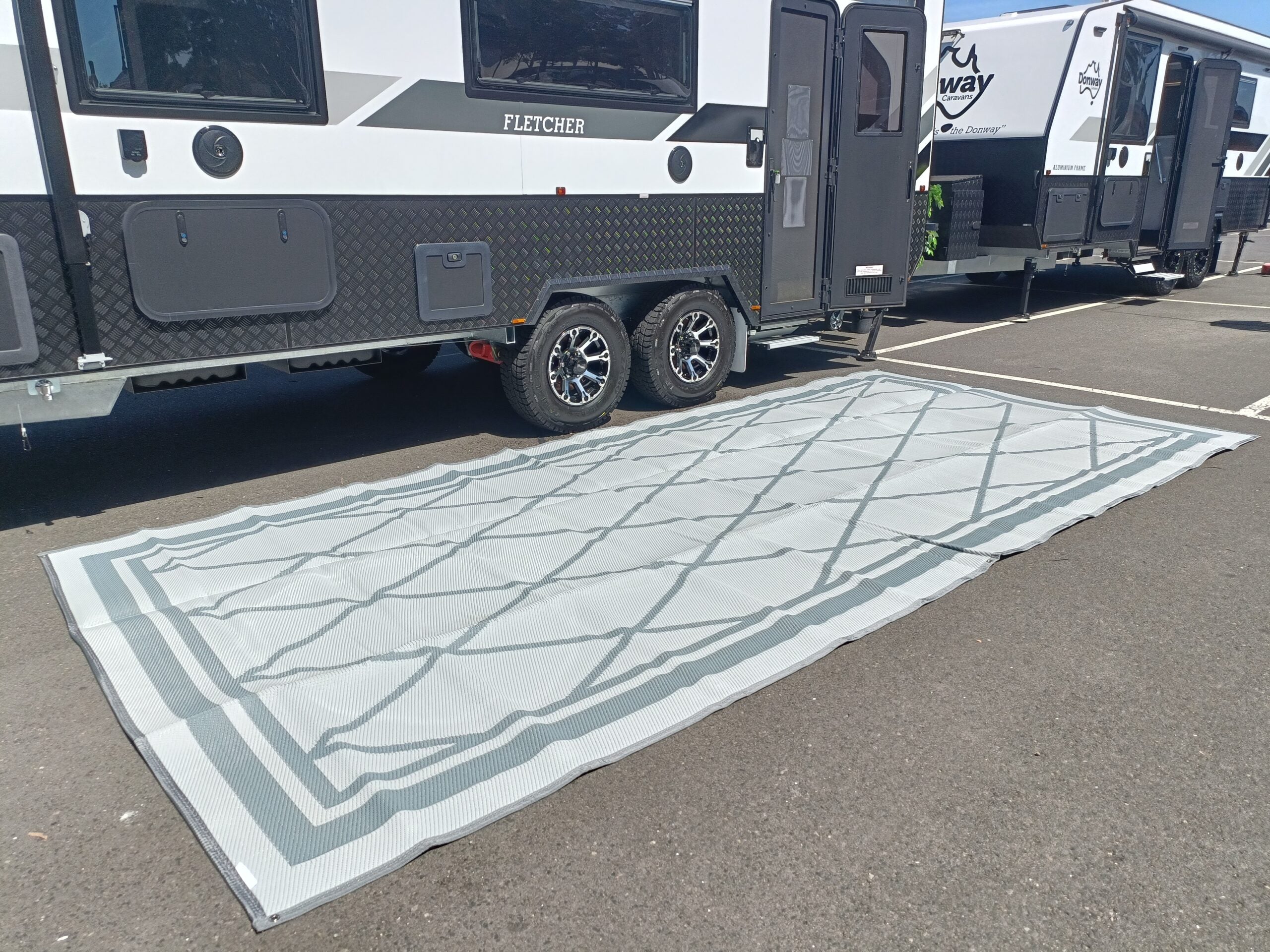 Caravan Accessories: Diamond 3m x 2.4m recycled mat