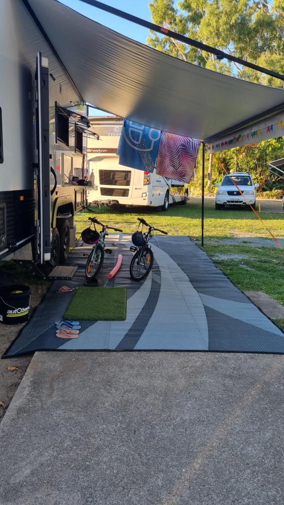 Caravan Accessories: Swish Grey 6m x 2.4m recycled poly mat