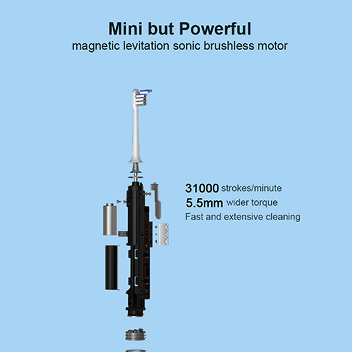 Oral Care: DR.BEI Sonic Electric Toothbrush Rechargeable Waterproof Wireless Portable Ultrasonic Whitening Toothbrush