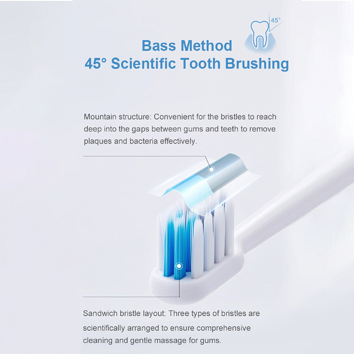 Oral Care: DR.BEI Sonic Electric Toothbrush Rechargeable Waterproof Wireless Portable Ultrasonic Whitening Toothbrush