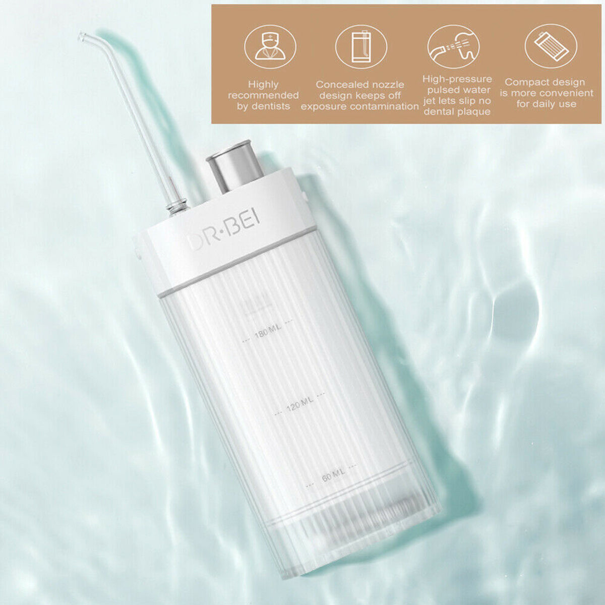 Oral Care: DR.BEI Portable Water Flosser GF3