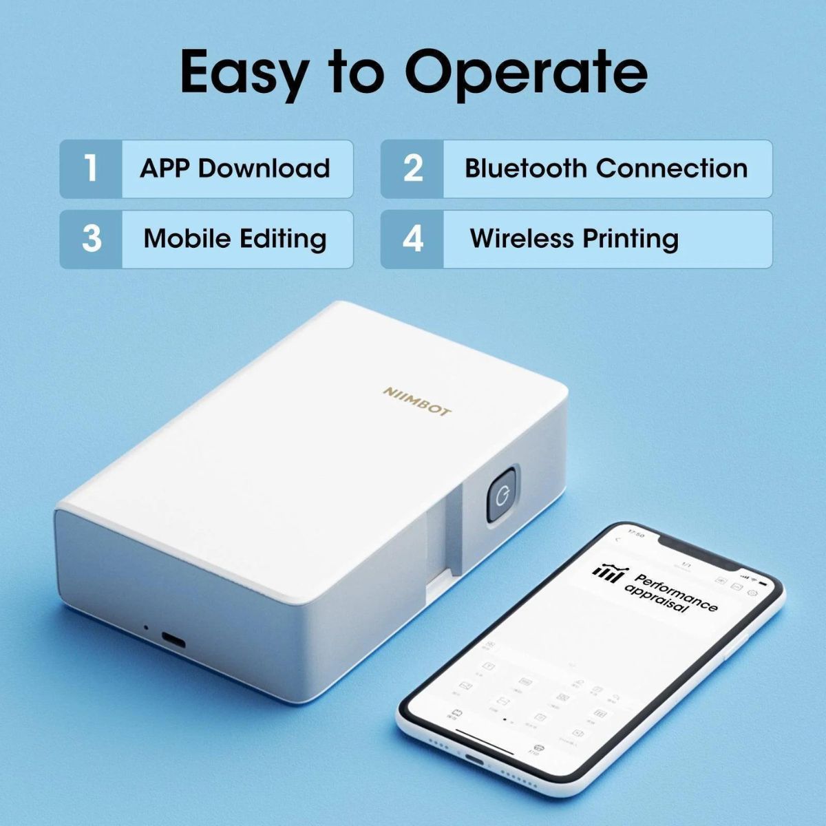 Label Makers: Niimbot B18 Portable Bluetooth Label Printer