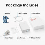 Label Makers: Niimbot B18 Portable Bluetooth Label Printer