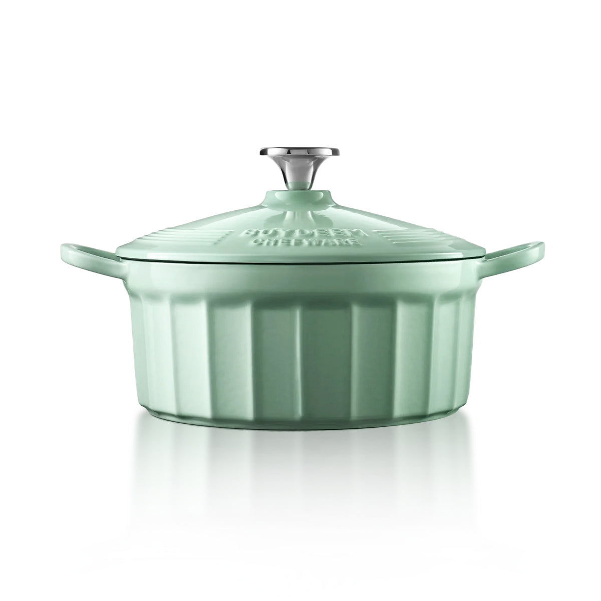 Skillets & Frying Pans: BUYDEEM CP521 Enameled Cast-Iron Dutch Oven