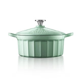 Skillets & Frying Pans: BUYDEEM CP521 Enameled Cast-Iron Dutch Oven