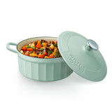 Skillets & Frying Pans: BUYDEEM CP521 Enameled Cast-Iron Dutch Oven