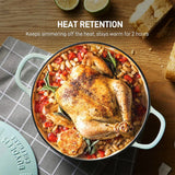 Skillets & Frying Pans: BUYDEEM CP521 Enameled Cast-Iron Dutch Oven