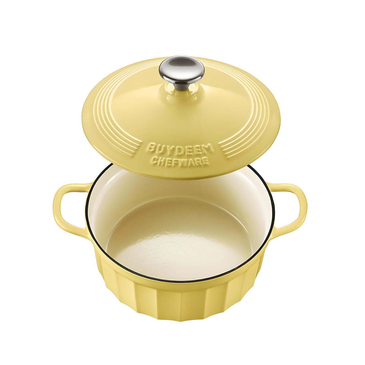 Skillets & Frying Pans: BUYDEEM CP521 Enameled Cast-Iron Dutch Oven
