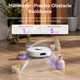 Vacuums: Narwal Freo Z10 Robotic Vacuum and Mop Cleaner - Covers Every Angle Without Any Tangles