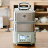 Rice Cookers & Steamers: BUYDEEM Double Tier 10L Electric One Touch Digital Multifunctional Food Steamer