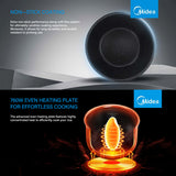 Rice Cookers & Steamers: Midea 5L Rice Cooker Non-Stick Multi-functionality 24-Hour Auto Keep Warm