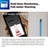 Dehumidifiers: Midea Smart Cube Dehumidifier 20L/Day 12L Water Tank Compact Storage Full Water Warning