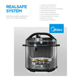 Rice Cookers & Steamers: Midea 5.7L 12 Programs Pressure Cooker