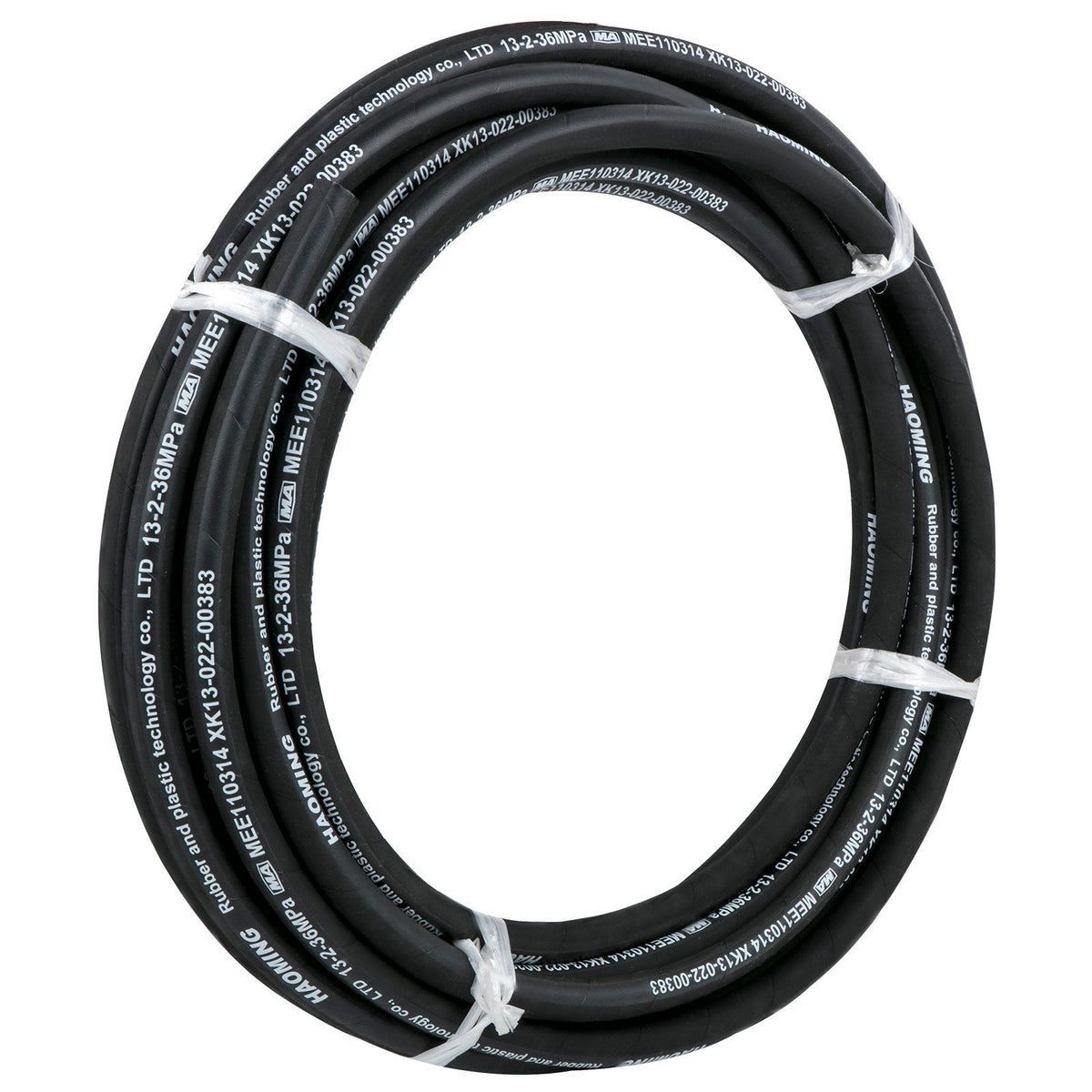 Hydraulic Hose 15m Rubber Hydraulic Hoses with 2 High-Tensile Steel Wire Braid, Inner Diameter 1/2 Inch, 5000 PSI Max, Bulk Hydraulic Hose -40 °F to 250 °F, Hydraulic Oil Flexible Hose