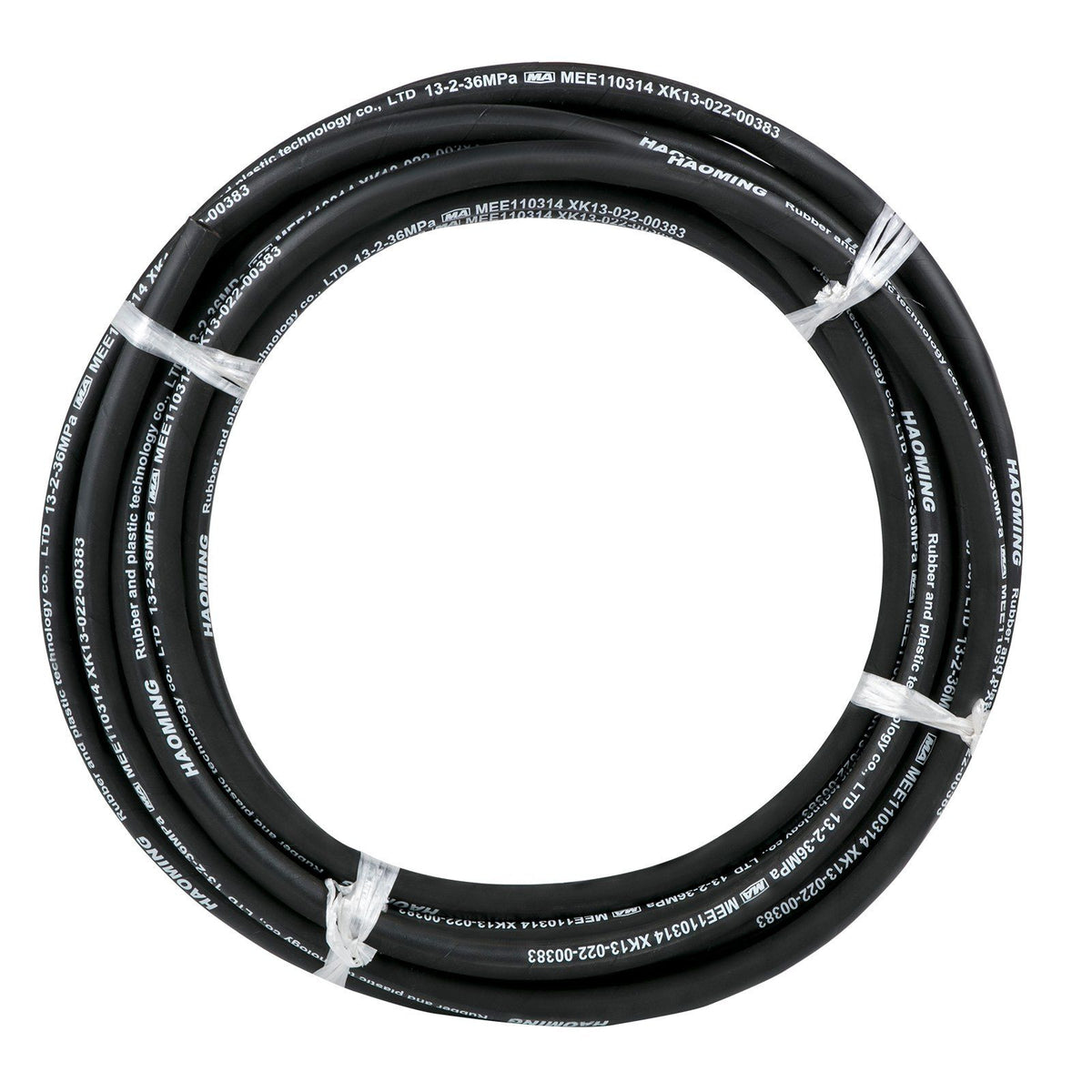 Hydraulic Hose 15m Rubber Hydraulic Hoses with 2 High-Tensile Steel Wire Braid, Inner Diameter 1/2 Inch, 5000 PSI Max, Bulk Hydraulic Hose -40 °F to 250 °F, Hydraulic Oil Flexible Hose