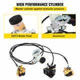 Automotive Repair & Speciality Tools: VEVOR Go Kart Brake Master Cylinder Kit Go Kart Hydraulic Brake Kit Universal Go Karts Brake Kit Complete Including Master Cylinder, Hose, Caliper, Pad for 150cc Automotive
